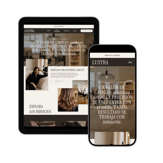 LUSTRA Showit website template