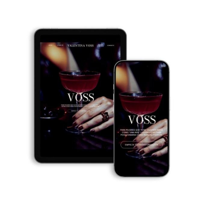 VOSS Showit website template