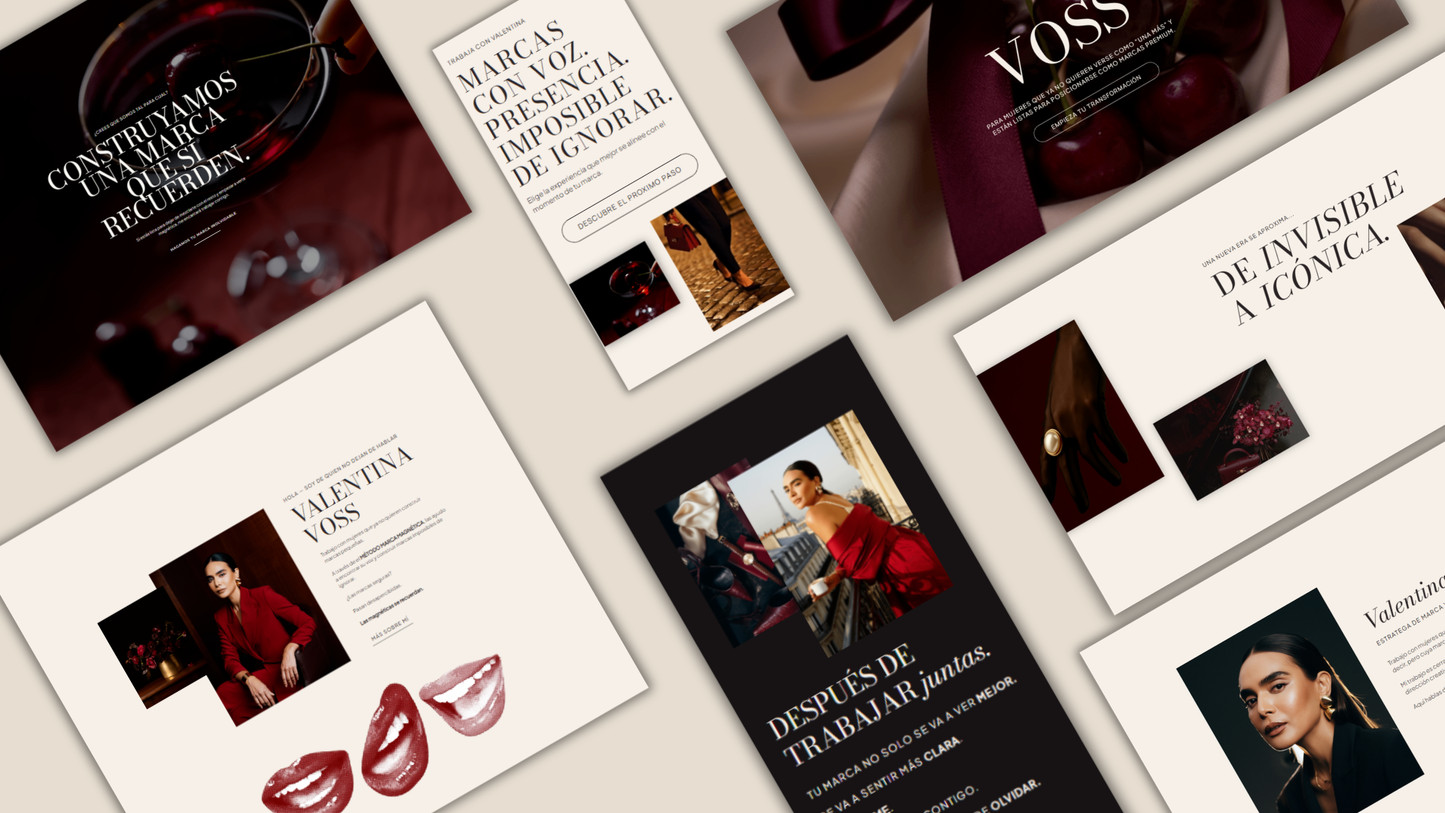 VOSS Showit website template